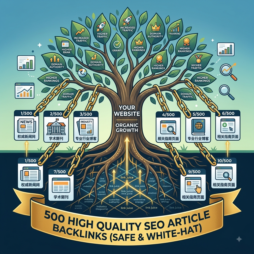 500 High Quality SEO Article Backlinks